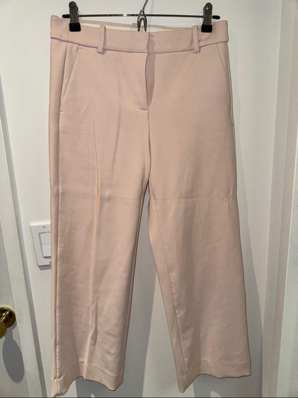 J. Crew Wide-Leg Pants in Pale Blush